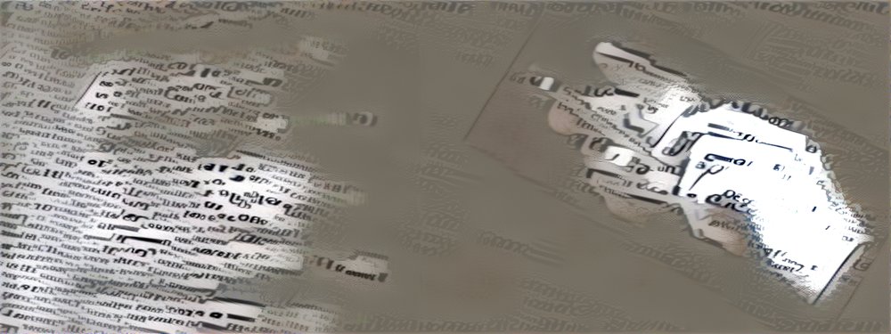 英字新聞のスタイルを適用した画風変換結果